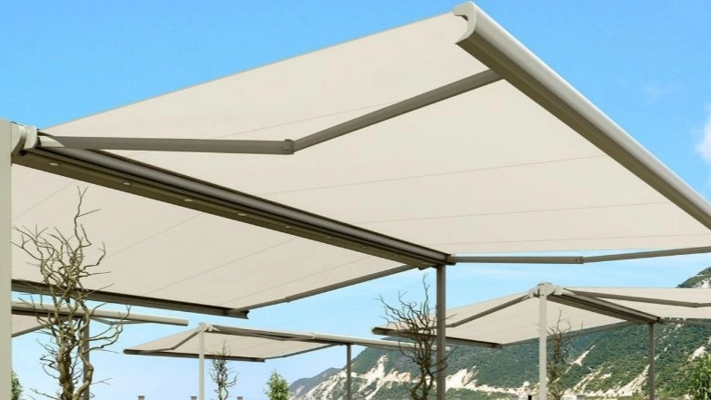 The most common fabrics for awnings